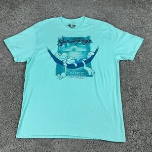 Senor Frogs Shirt Mens 2XL Turquoise Blue My Motto Ill Do It Tomorrow Casual